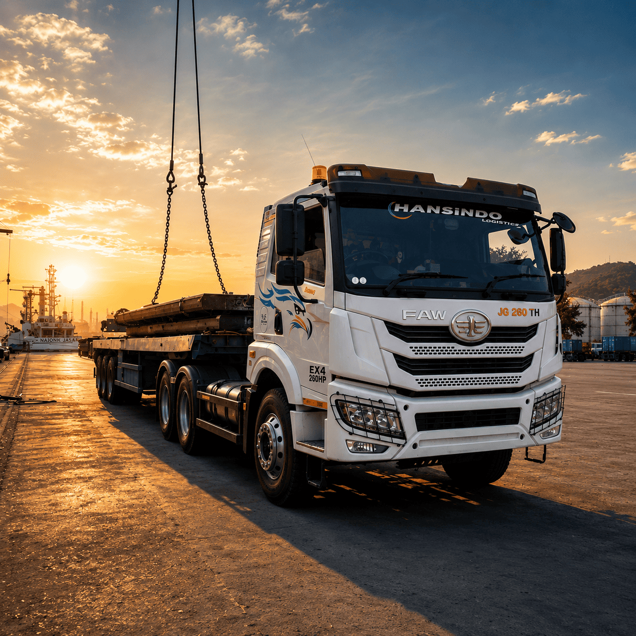 Armada Truk Hansindo Logistik